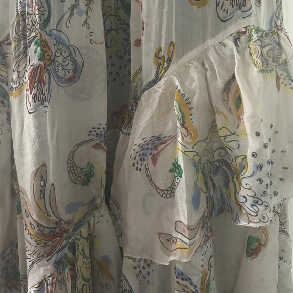 ZARA WOMAN Silk Dress Lace Detail 7785/739 Size M New With Tags $189 - Picture 11 of 16